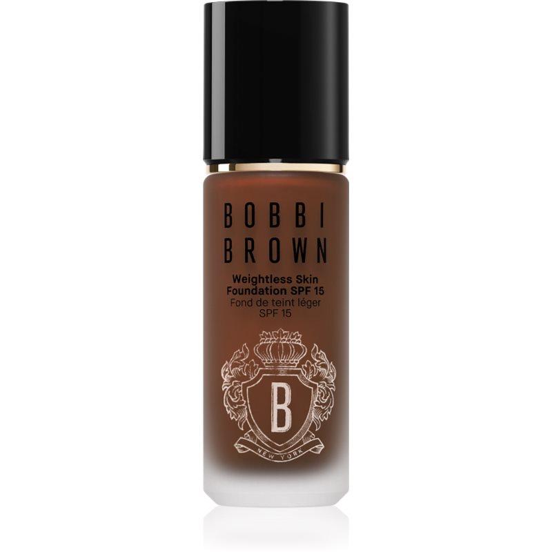 Bobbi Brown Weightless Skin Foundation SPF 15 dlouhotrvající make-up s hydratačním účinkem odstín Espresso 30 ml