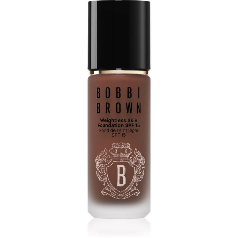 Bobbi Brown Weightless Skin Foundation SPF 15 dlouhotrvající make-up s hydratačním účinkem odstín Cool Espresso 30 ml