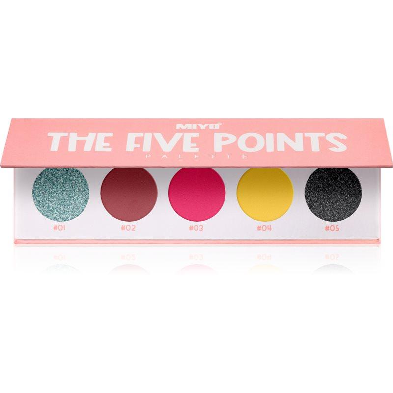 Miyo Eyeshadow The five points paletka očních stínů odstín 17 Welcome to Miami 1 ks