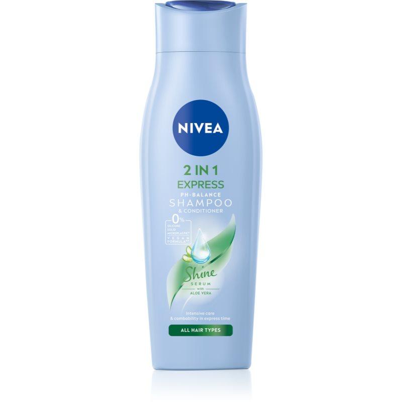 Nivea 2in1 Care Express Protect & Moisture pečující šampon s kondicionérem 2 v 1 250 ml
