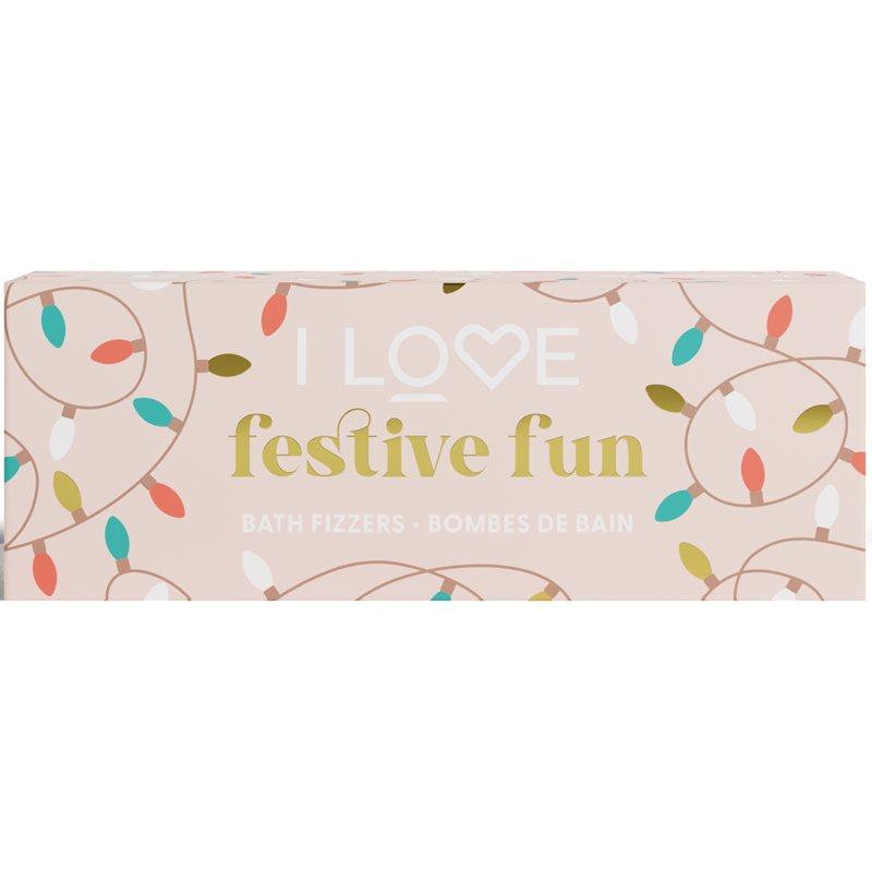 I Love Special Moments Festive Fun koupelová bomba vůně Cinnamon, Pumpkin Spice, Gingerbread 3x150 g