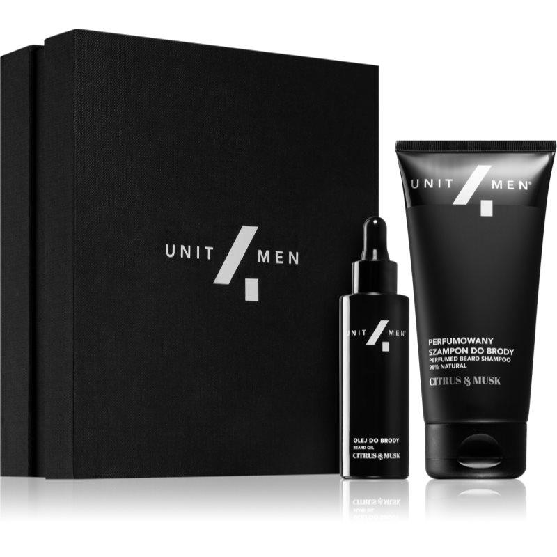Unit4Men Barber Set Citrus & Musk dárková sada na vousy