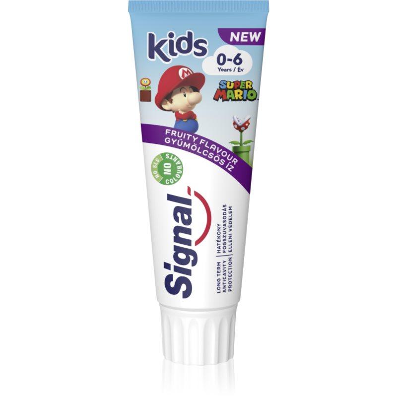 Signal Kids zubní pasta pro děti od narození 0 - 6 - Super Mario 75 ml