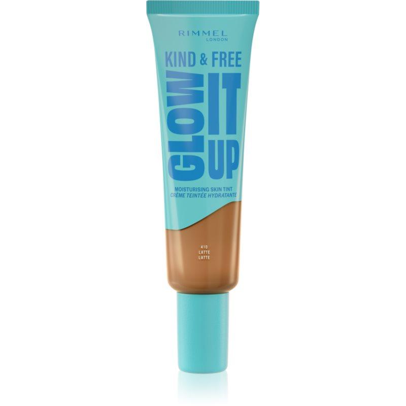 Rimmel Kind & Free Glow It Up lehký hydratační make-up odstín 410 Latte 30 ml