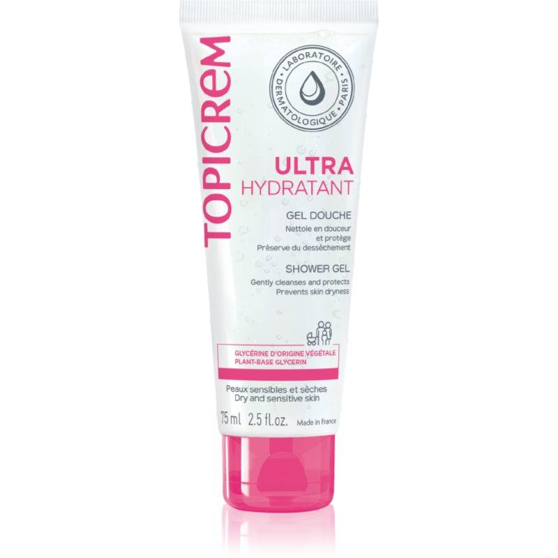 Topicrem UH BODY Gentle Cleansing Gel jemný mycí gel na obličej, tělo a vlasy 75 ml