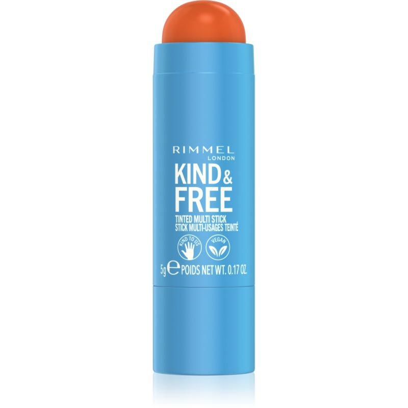 Rimmel Kind & Free multifunkční líčidlo pro oči, rty a tvář odstín 004 Tangerine Dream 5 g