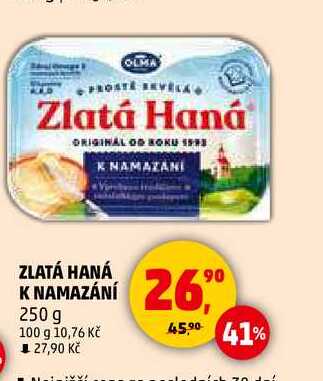 OLMA ZLATÁ HANÁ K NAMAZÁNÍ, 250 g 