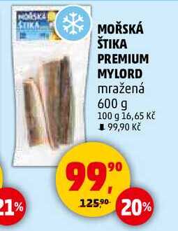 MOŘSKÁ ŠTIKA PREMIUM MYLORD mražená, 600 g  
