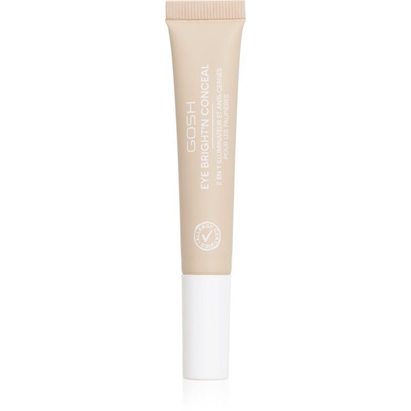 Gosh Bright'n Conceal rozjasňující korektor proti kruhům pod očima odstín Adjusting Skin 12 ml