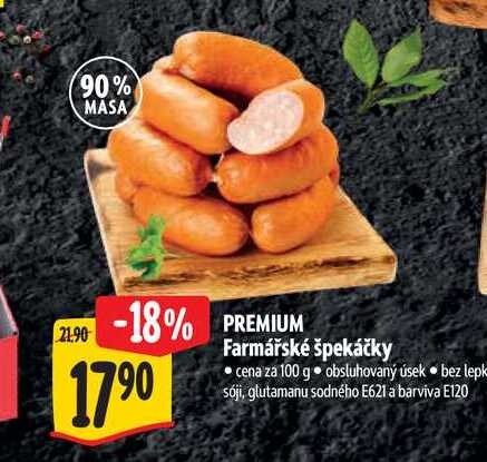  PREMIUM Farmářské špekáčky 100 g