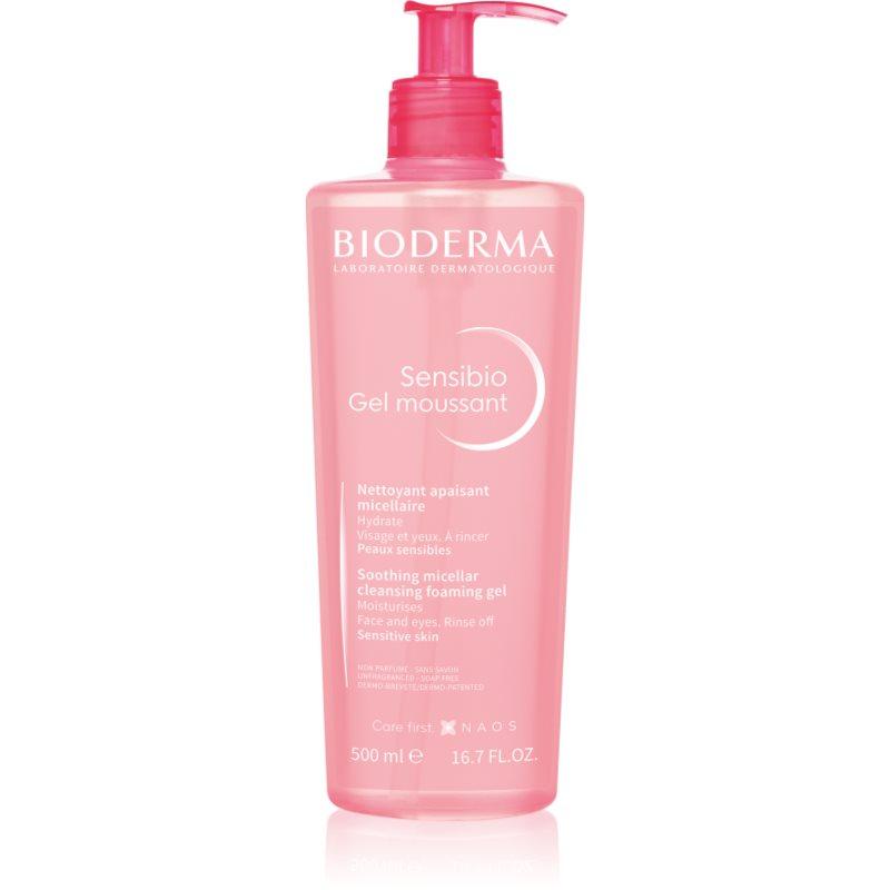 Bioderma Sensibio Gel Moussant jemný zklidňující čisticí a odličovací gel 500 ml