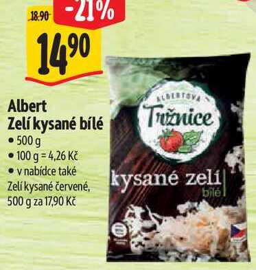 Albert Zelí kysané bílé, 500 g