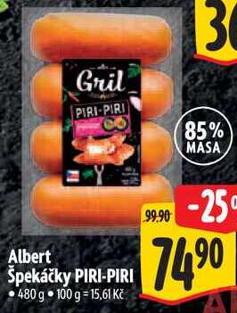Albert Špekáčky PIRI-PIRI, 480 g