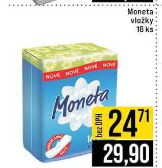 Moneta vložky 16 ks