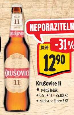 Krušovice 11, 0,5 l 