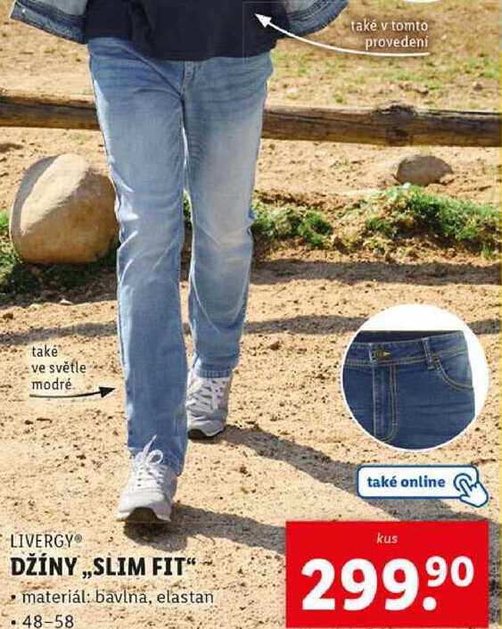 DŽÍNY ,,SLIM FIT" 