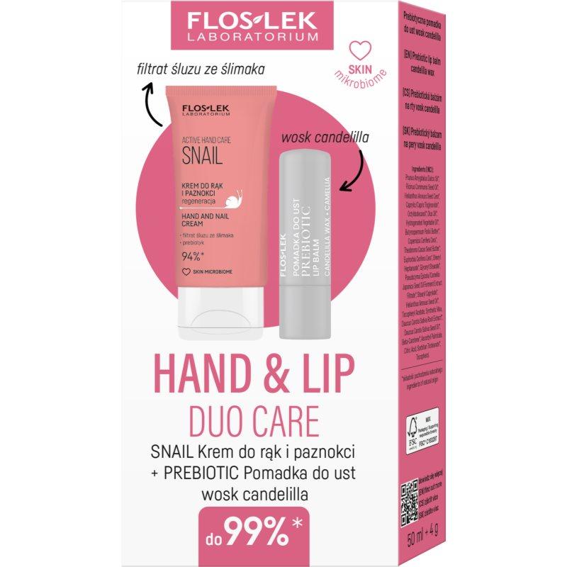 FlosLek Laboratorium Hand & Lip Duo Care Snail dárková sada