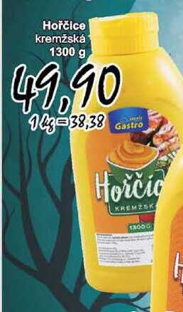 Hořčice kremžská 1300 g 