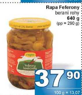 Rapa Feferony beraní rohy 640 g