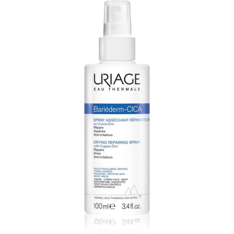 Uriage Bariéderm Cica Drying Repairing Spray vysušující reparativní sprej s obsahem mědi a zinku 100 ml