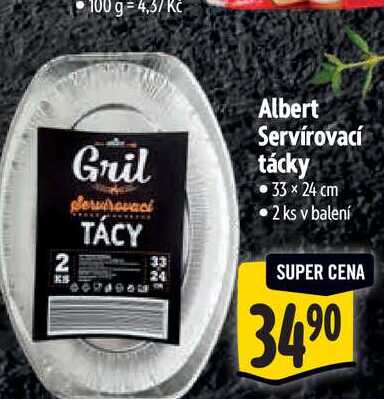   Albert Servírovací tácky - 3 x 24 cm 2 ks   
