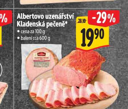 Albertovo uzenářství Kladenská pečeně 100 g