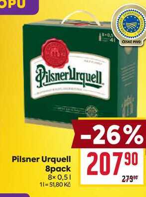 Pilsner Urquell 8pack 8x 0,5l