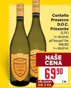 Contello Prosecco D.O.C. Frizzante 0,75l