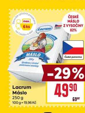Lacrum Máslo 250 g 
