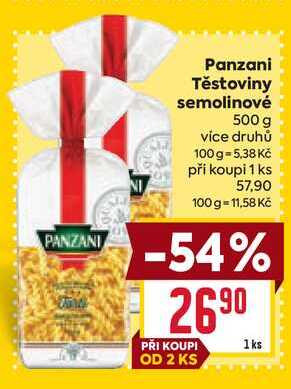 Panzani Těstoviny semolinové 500 g 
