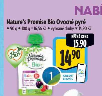   Nature's Promise Bio Ovocné pyré  90 g