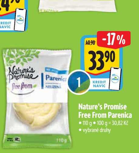  Nature's Promise Free From Parenica 110 g 