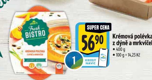  Krémová polévka z dýně a mrkviček 400 g  