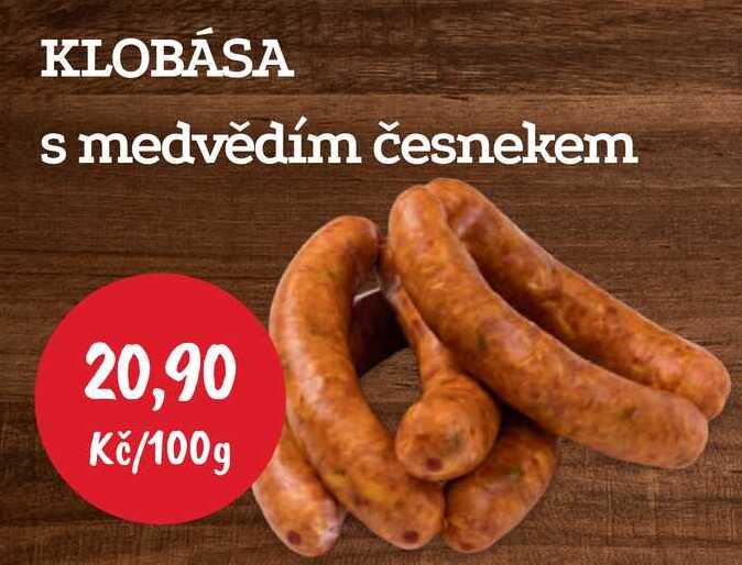 KLOBÁSA s medvědím česnekem 100g 