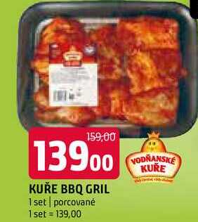 Grilované kuře bbq 1set