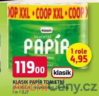 Klasik papír toaletní 24x18,2m 2vrstvý