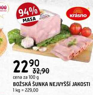 Božská šunka nejvyšší jakosti 100g