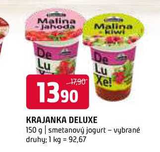 Krajanka deluxe 150 g smetanový jogurt vybrané druhy