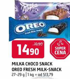 Milka choco snack oreo fresh milk snack 27-29g