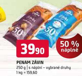 Penam Závin s náplní 250g vybrané druhy