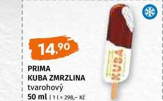 Prima kuba zmrzlina tvarohový 50 ml 
