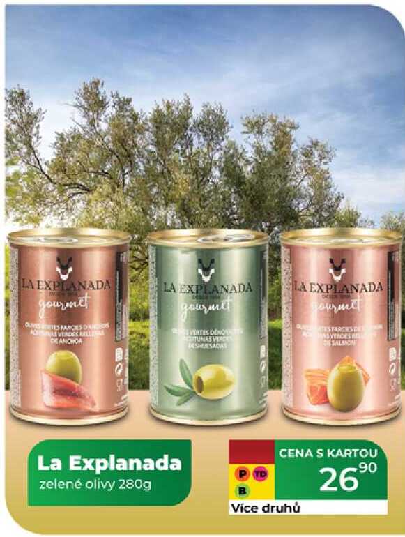 La Explanada zelené olivy 280g  