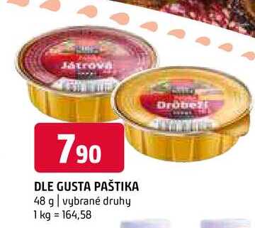 Dle gusta paštika 48 g vybrané druhy 