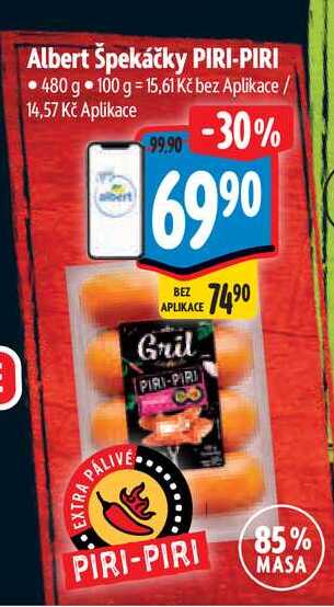 Albert Špekáčky PIRI-PIRI, 480 g