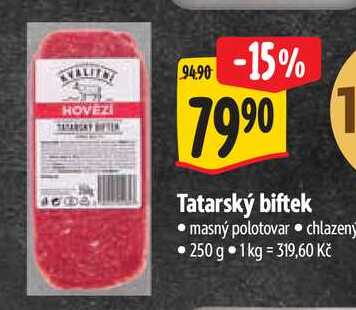 Tatarský biftek, 250 g