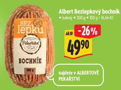 Albert Bezlepkový bochník, 300 g
