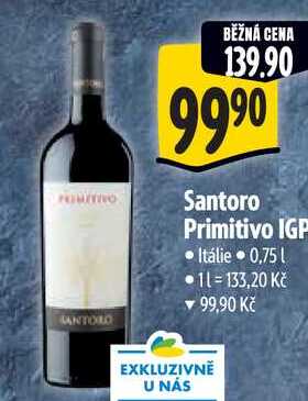 Santoro Primitivo IGP, 0,75 l