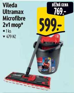 Vileda Ultramax Microfibre 2v1 mop