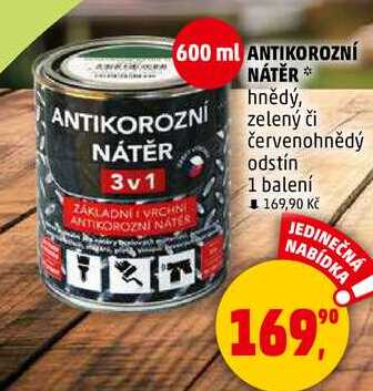 ANTIKOROZNÍ NÁTĚR, 1 balení  
