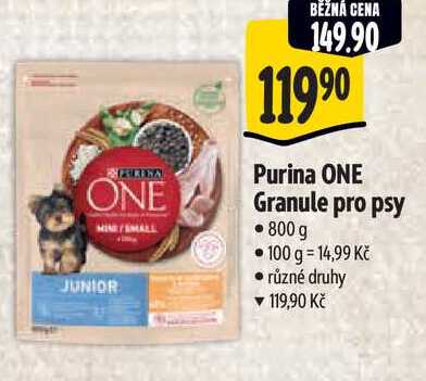 Purina ONE Granule pro psy, 800 g 
